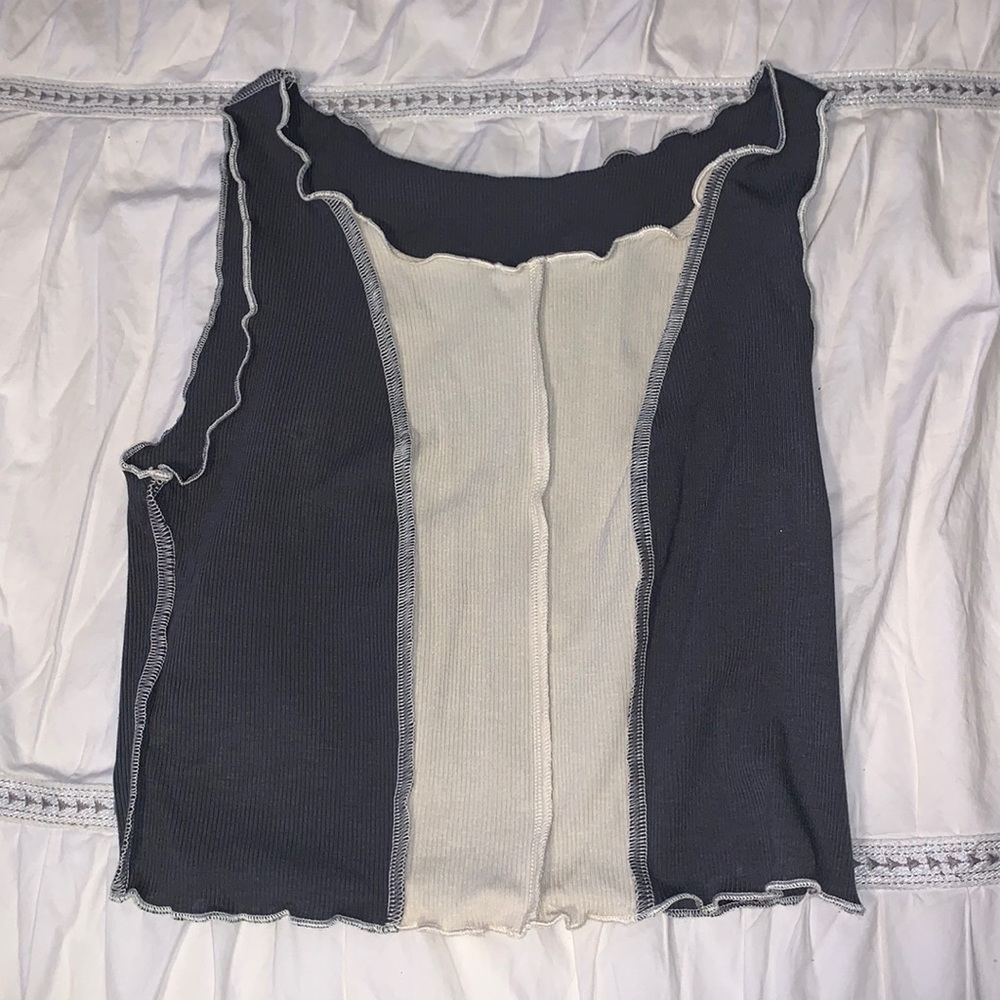 NWOT multicolored cropped tank top